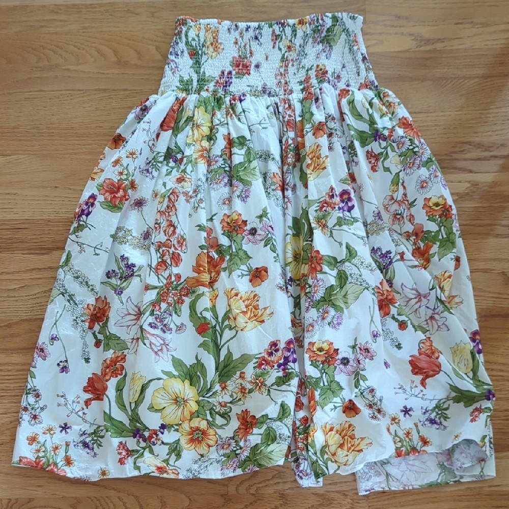 J. Crew Floral Midi Skirt - Multicolor